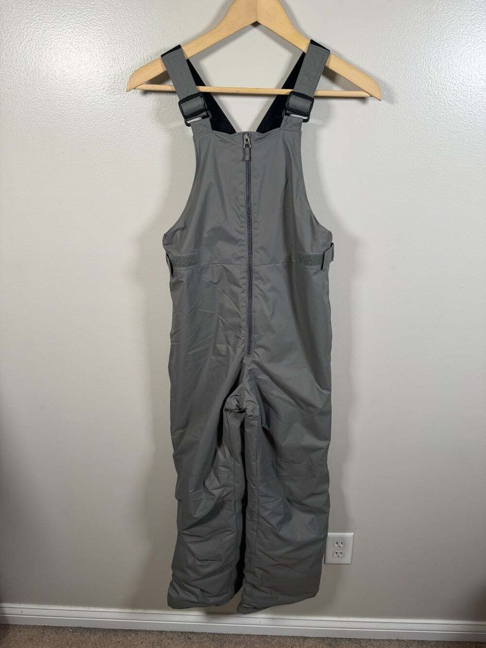 Columbia Kids Adventure Ride II Snow Bib Pants L 14/16 Gray OUTGROWN Waterproof